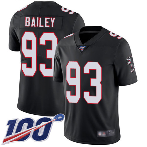 Atlanta Falcons Limited Black Men Allen Bailey Alternate Jersey NFL Football 93 100th Season Vapor Untouchable